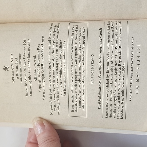 EUC Author Luanne Rice Dream Country Paperback Book - Picture 5 of 5